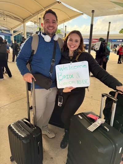 Group of friends using our private transfer service