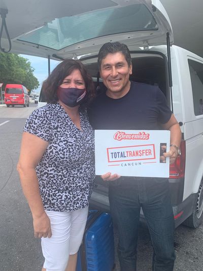 Couples enjoying private transfer service